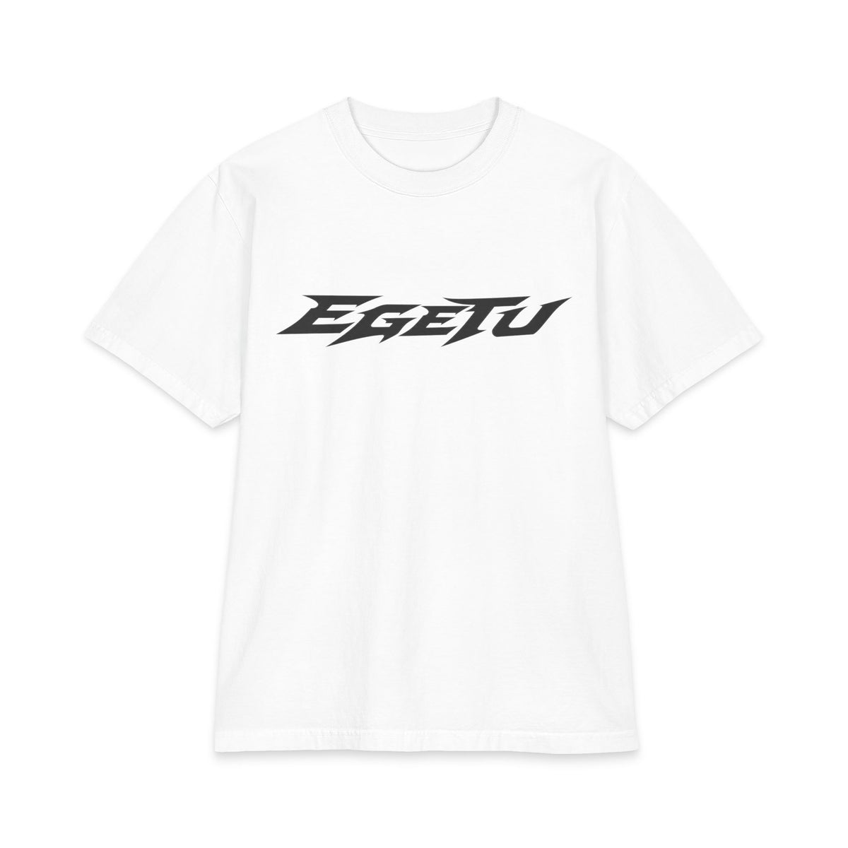 EGETU Velocity Heavyweight Tee in white, front product view