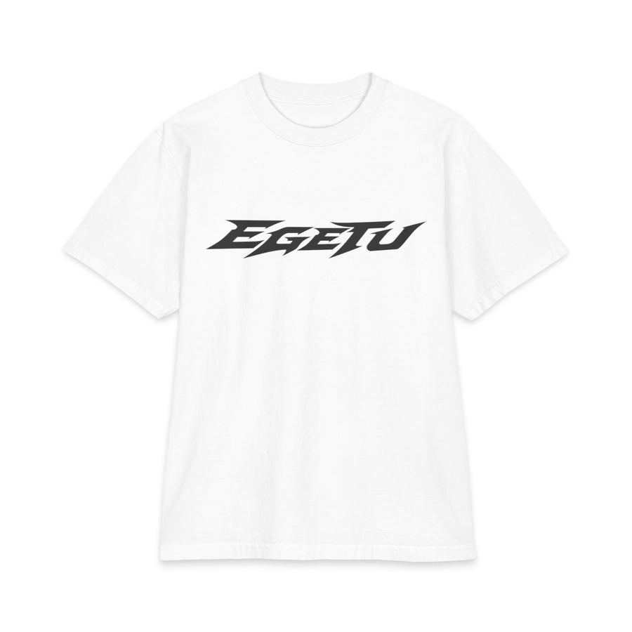 EGETU Velocity Heavyweight Tee in white, front product view