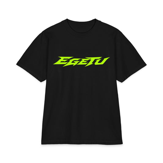 EGETU Velocity Heavyweight Tee in black, front product view